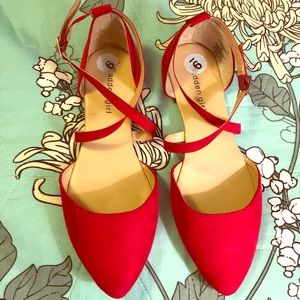 Red Madden girl shoes